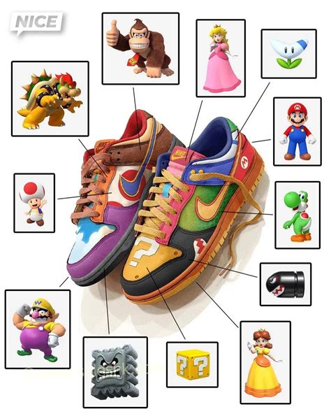 mario kart nike dunks|what the super mario nike dunks.